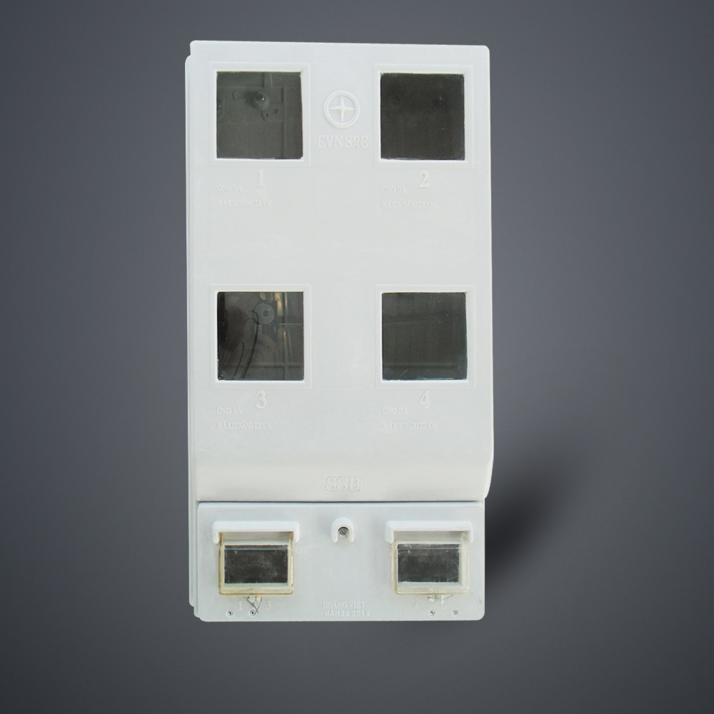 Hộp composite 4 điện kế 1 pha ngoài trời