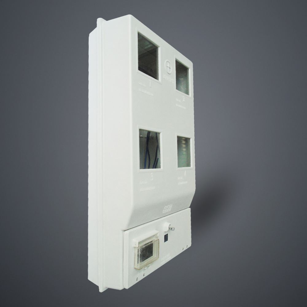 Hộp composite 4 điện kế 1 pha ngoài trời